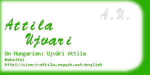attila ujvari business card